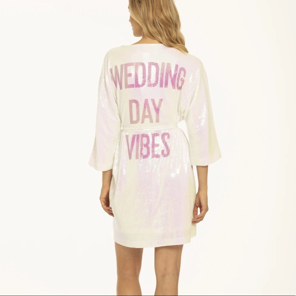 Haley Paige Wedding Day Vibes iridescent robe